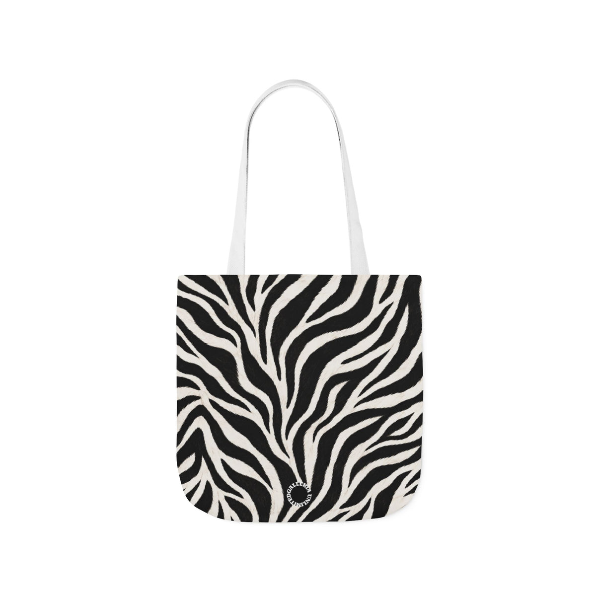 Zebra | Black & White Pattern Canvas Tote Bag
