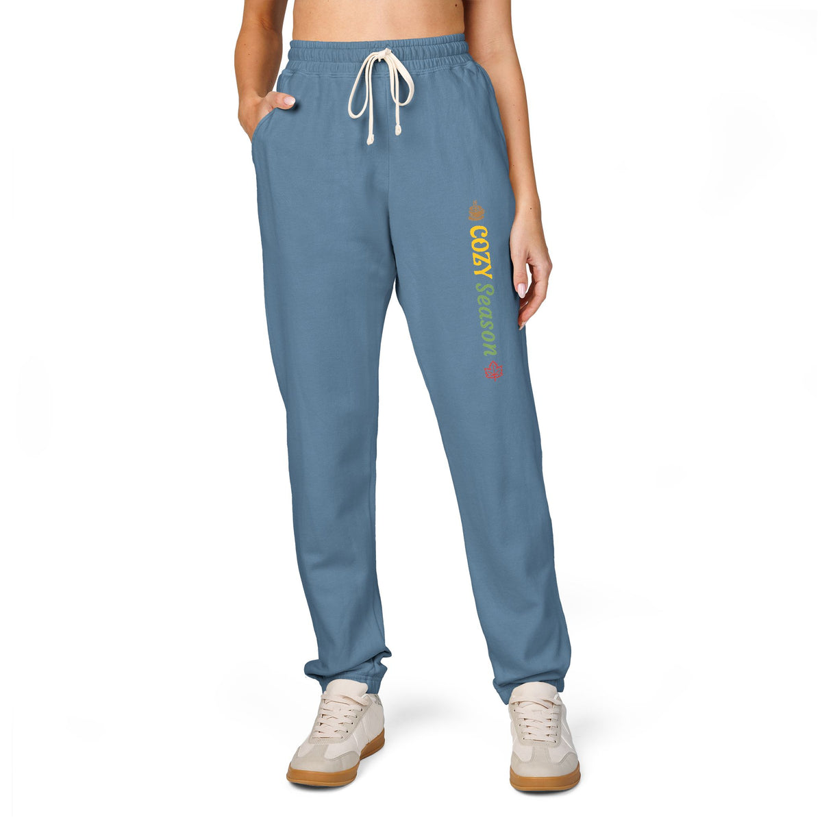 Harvest Haze 9 | "Cozy Season" Vertical Script Garment-Dyed Joggers