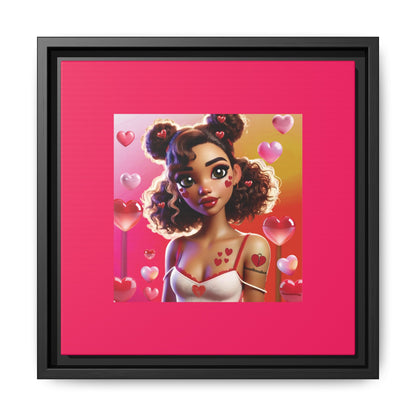 Heartbreaker 2 | Watermelon - Canvas Print, framed matte (multiple sizes/multiple frame colors)