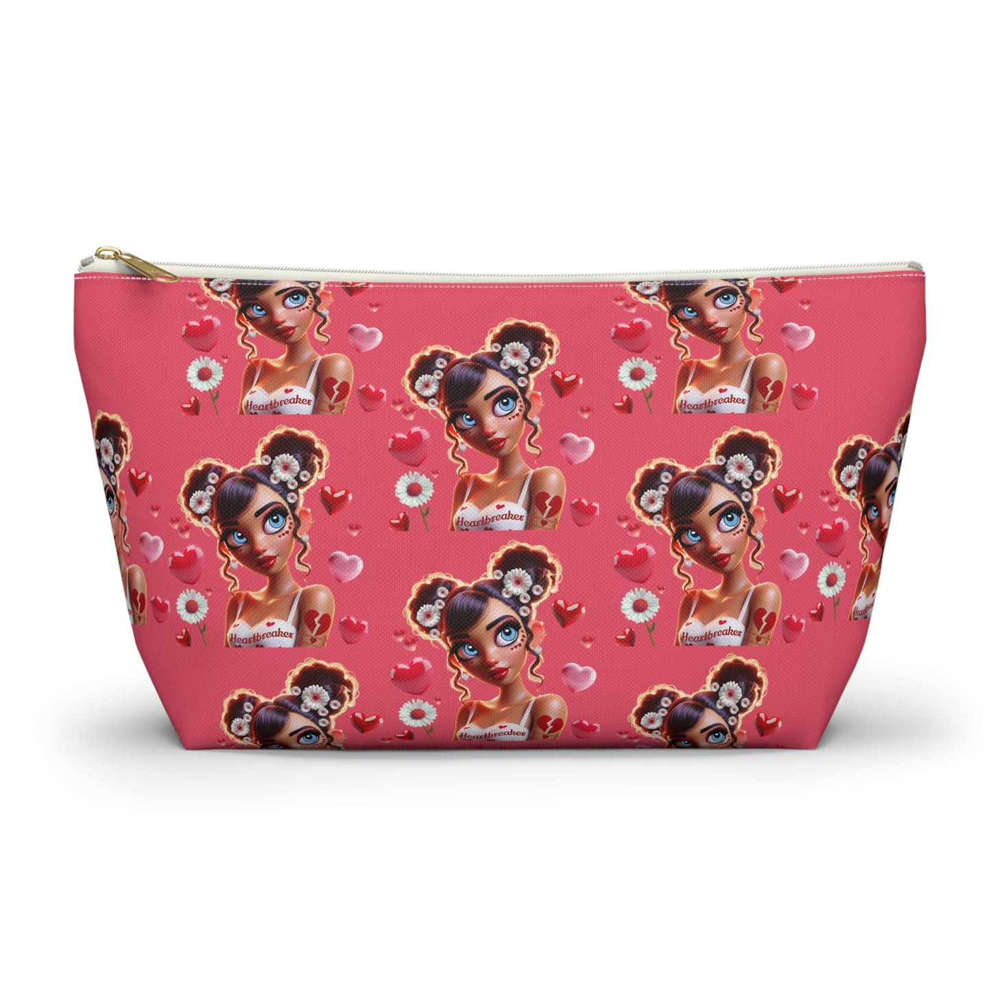 Heartbreaker 1 | Raspberry - Zipper Makeup Pouch (small/large)