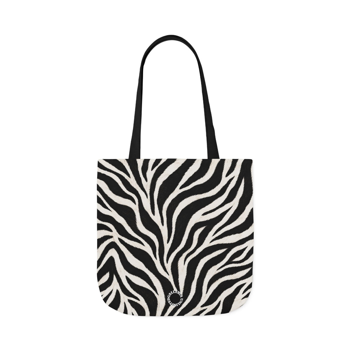 Zebra | Black & White Pattern Canvas Tote Bag