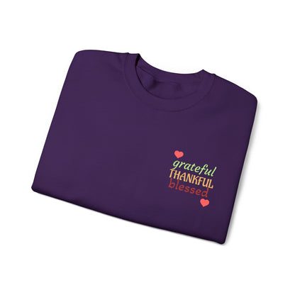 Harvest Haze | Grateful, THANKFUL, Blessed Fall Crewneck Sweatshirt (multiple colors)