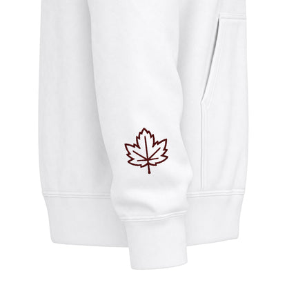 Harvest Haze | 'Cozy Season' Zip Hoodie — Autumn Coffee & Leaves Full-Zip Sweatshirt
