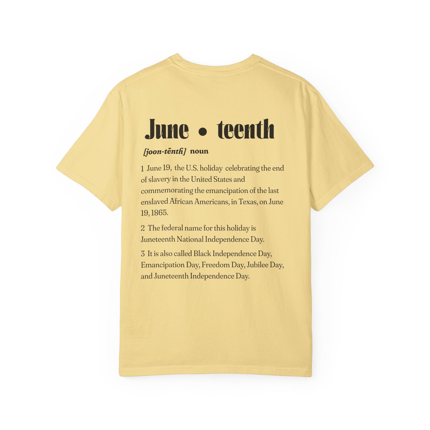 Juneteenth | Celebration Tee (front and back design)
