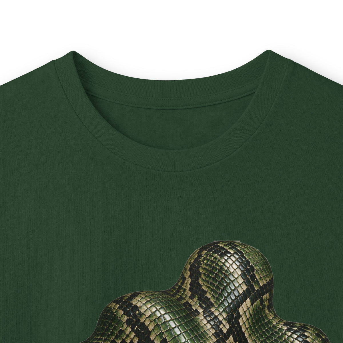 Snake | Olive Snakeskin Abstract Long Sleeve Tee