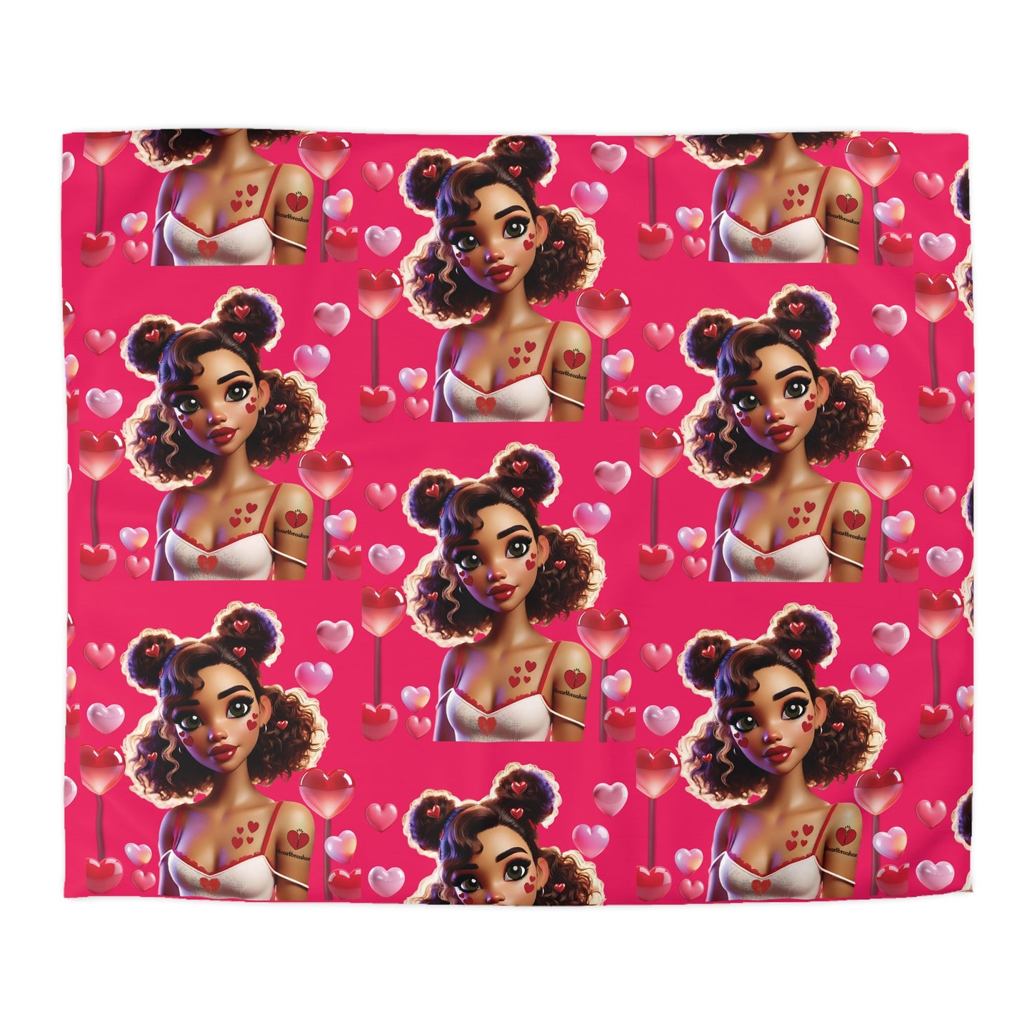 Heartbreaker 2 | Watermelon - Duvet, quilted (multiple sizes)