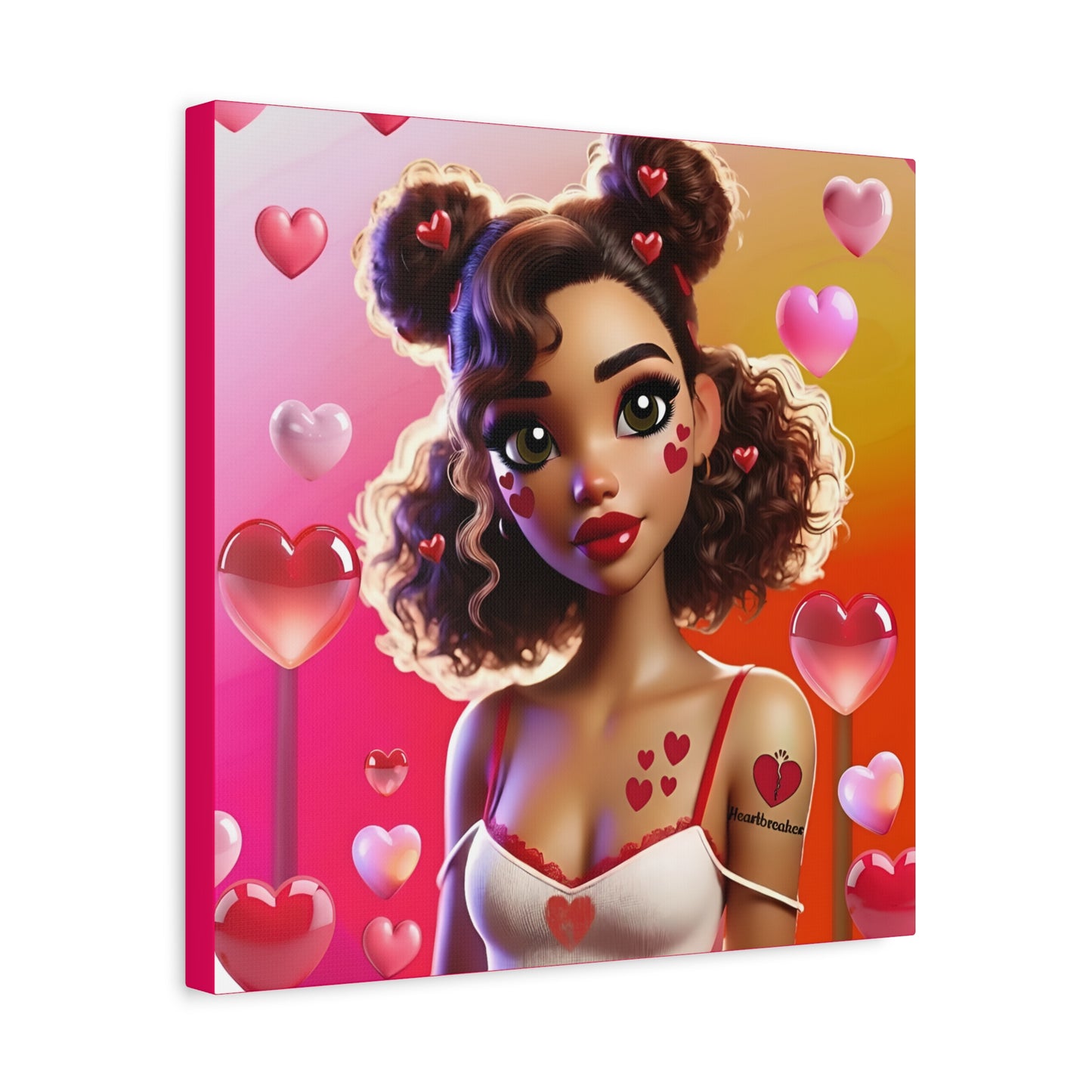 Heartbreaker 2 | Watermelon Matte Canvas Print