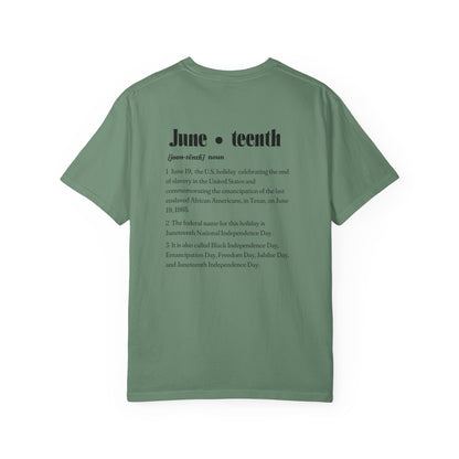 The 92% Club | Juneteenth Celebration Tee, front and back design (multiple colors)
