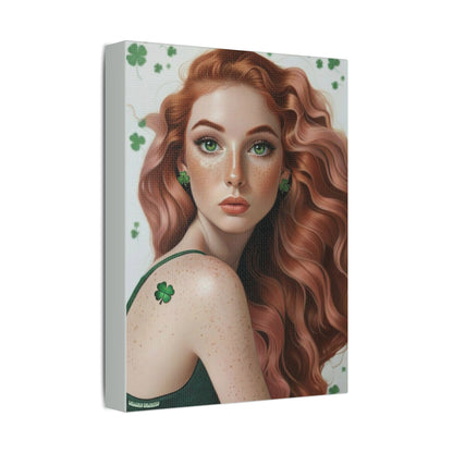 Clovers 3 | Shamrock Daydream, Stretched Satin Canvas Print
