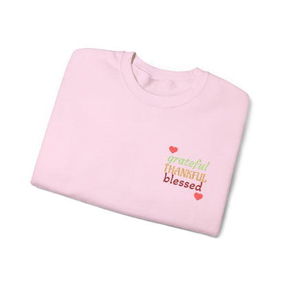 Harvest Haze | Grateful, THANKFUL, Blessed Fall Crewneck Sweatshirt (multiple colors)