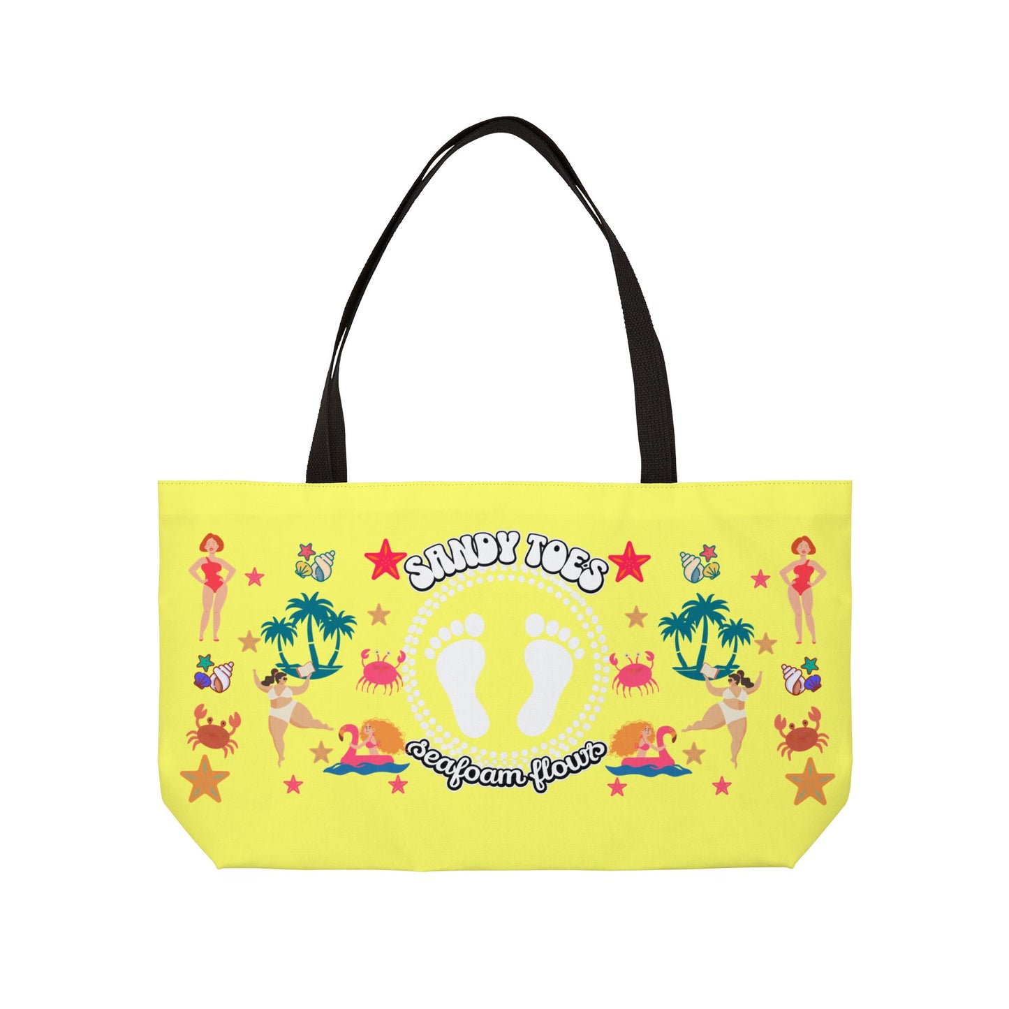 Sandy Toes | Pineapple Two-Sided Weekender Tote Bag