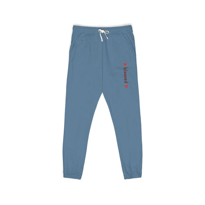 Harvest Haze 8 | 'Blessed' Vertical Red Script Joggers