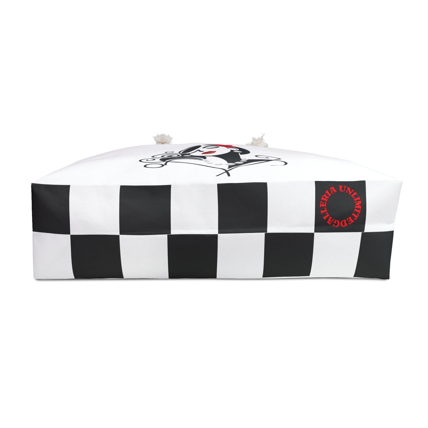 Pearls & Curls 4 | White Double-Sided Weekender Bag
