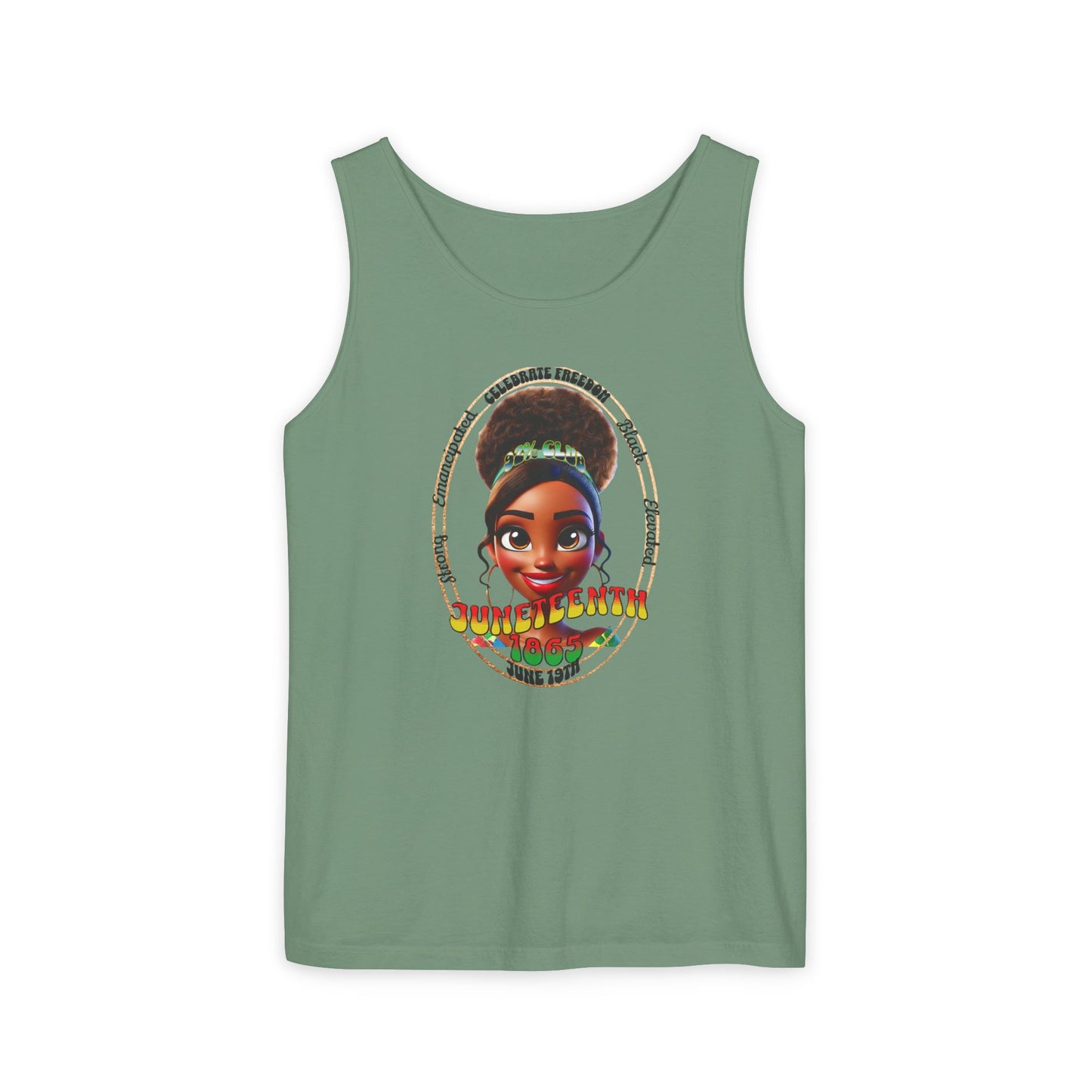 Juneteenth | Graphic Celebratory Tank Top (front and back design)