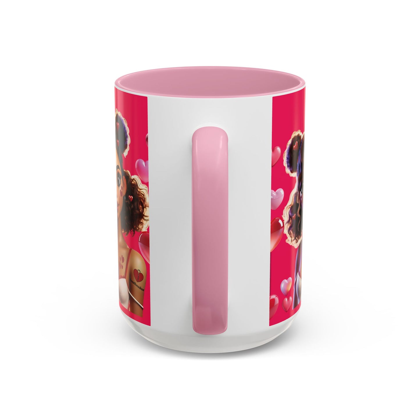Heartbreaker 2 | Watermelon - Coffee Mug, two-tone, 15 oz (multiple handle colors)