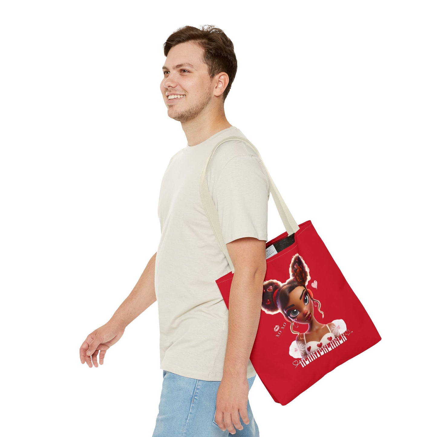 Heartbreaker 3 | Cherry - Tote Bag, two-tone (multiple sizes/handle colors)
