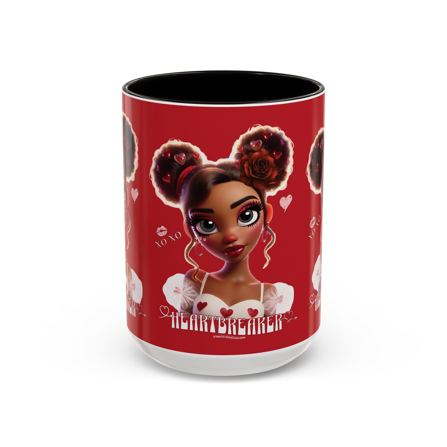 Heartbreaker 3| Cherry - Coffee Mug, two-tone, 15 oz (multiple handle colors)