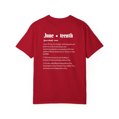 The 92% Club | Juneteenth Celebration Tee, front and back design (multiple colors)