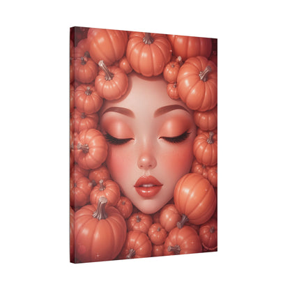 Harvest Muse4 | Harvest Glow, Stretched Satin Canvas Wall Art
