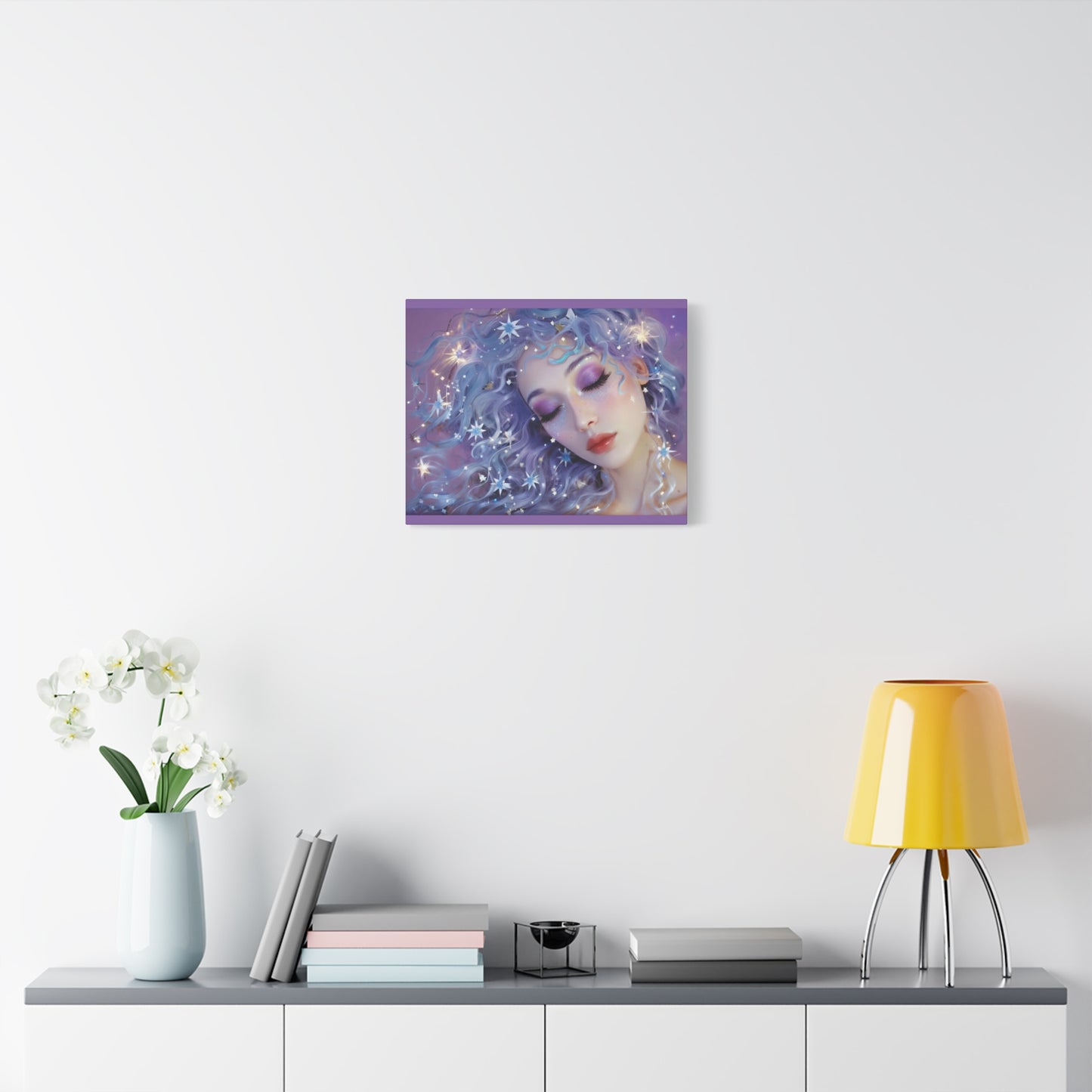 Winter Fantasy2 | Celestial Maiden Slumber Matte Canvas Print