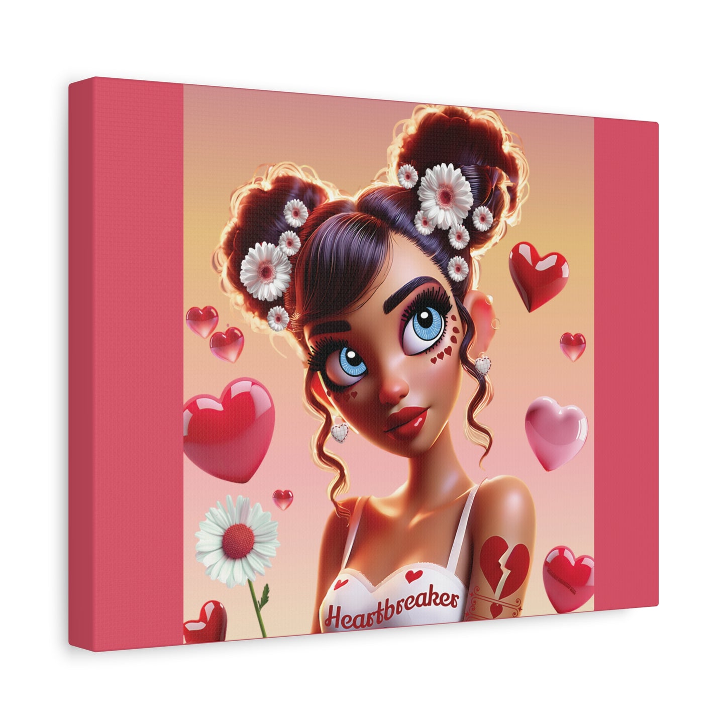 Heartbreaker 1 | Raspberry - Canvas Print, matte (multiple sizes)