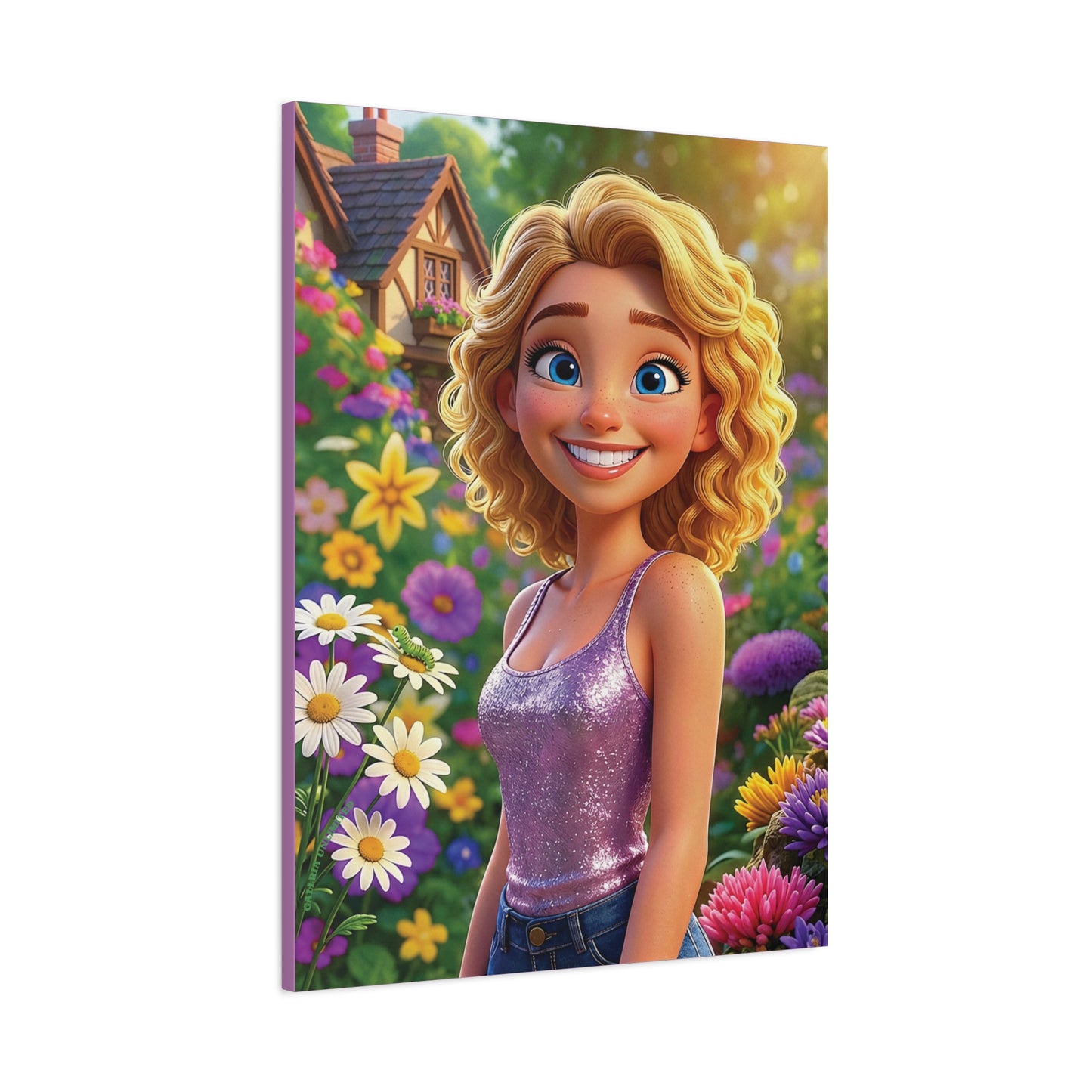 Spring Bloom | Caterpillar, Matte Canvas Print