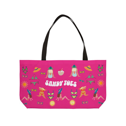 Sandy Toes | Passion Fruit Two-Sided Weekender Tote Bag