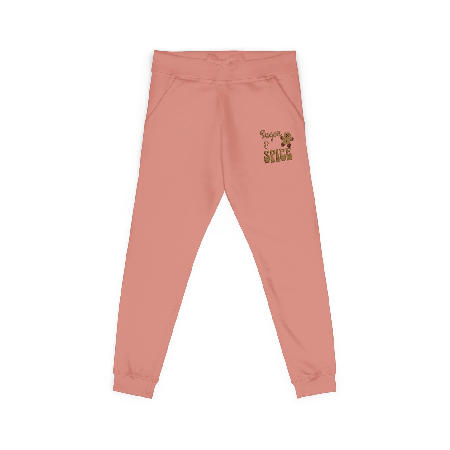 The Cozy Edit2 | Embroidered "Sugar & Spice" Fleece Lounge Joggers (multiple colors)
