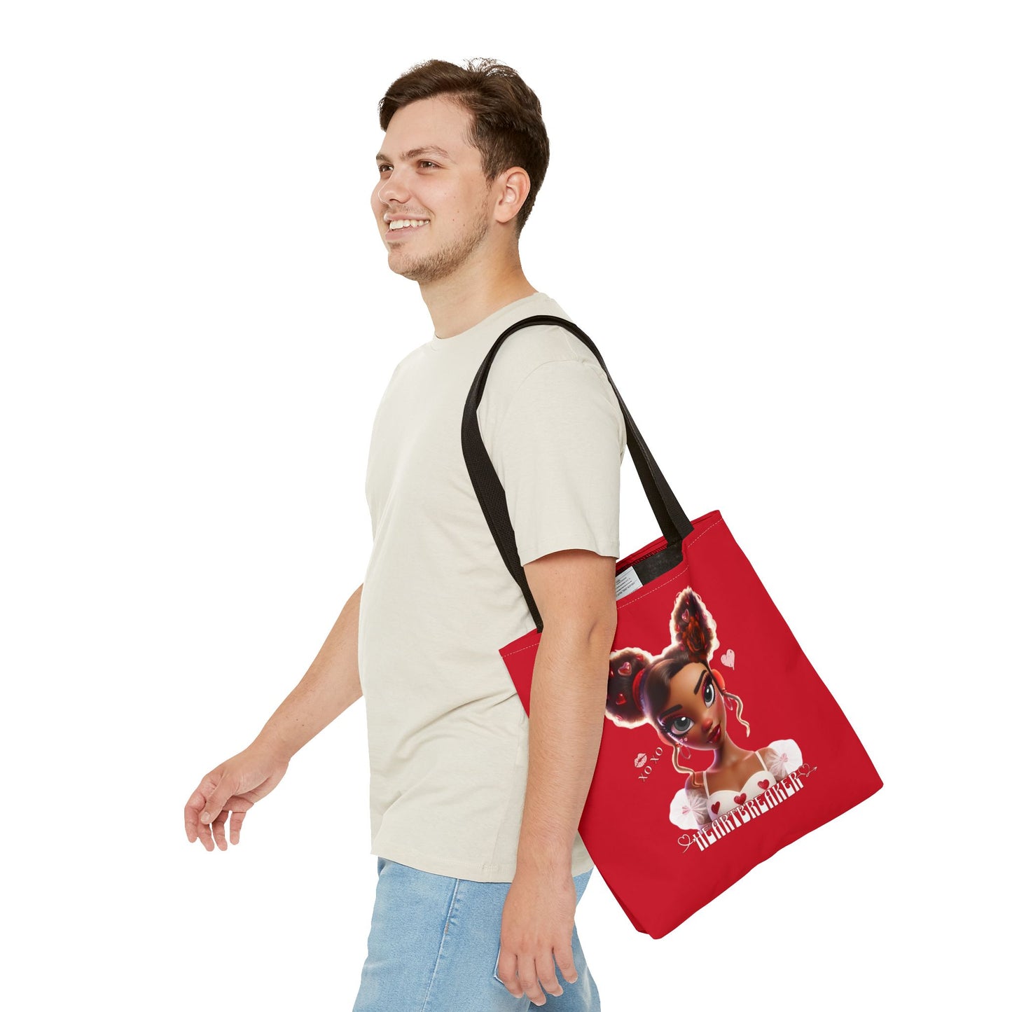 Heartbreaker 3 | Cherry - Tote Bag, two-tone (multiple sizes/handle colors)