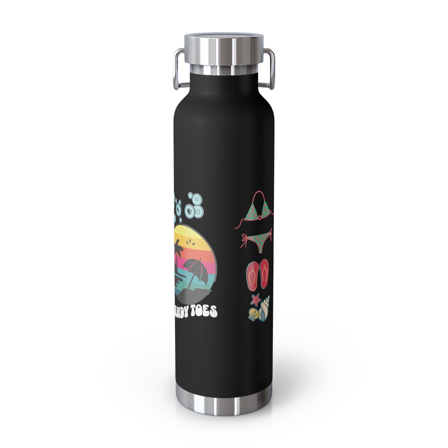Sandy Toes | Insulated Water Bottle, 22oz (Copper Vacuum)