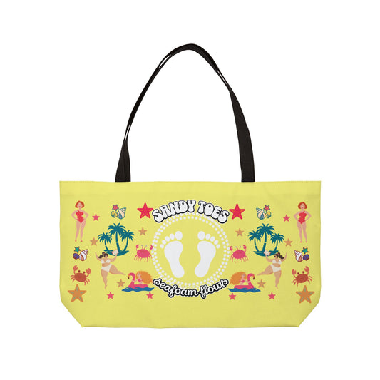 Sandy Toes | Pineapple Two-Sided Weekender Tote Bag