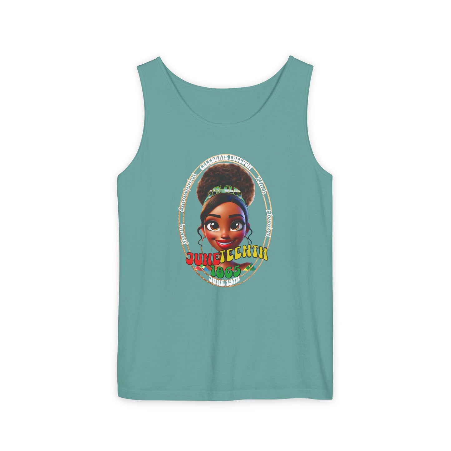 Juneteenth | Graphic Celebratory Tank Top (front and back design)