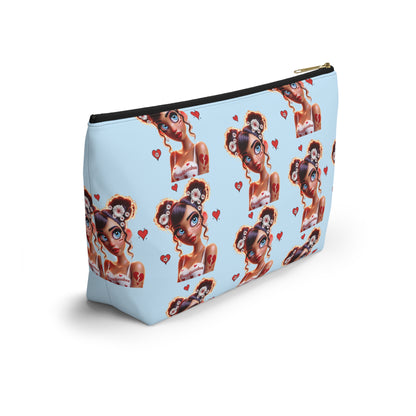 Heartbreaker 1 | Blueberry - Zipper Makeup Pouch (small/large)