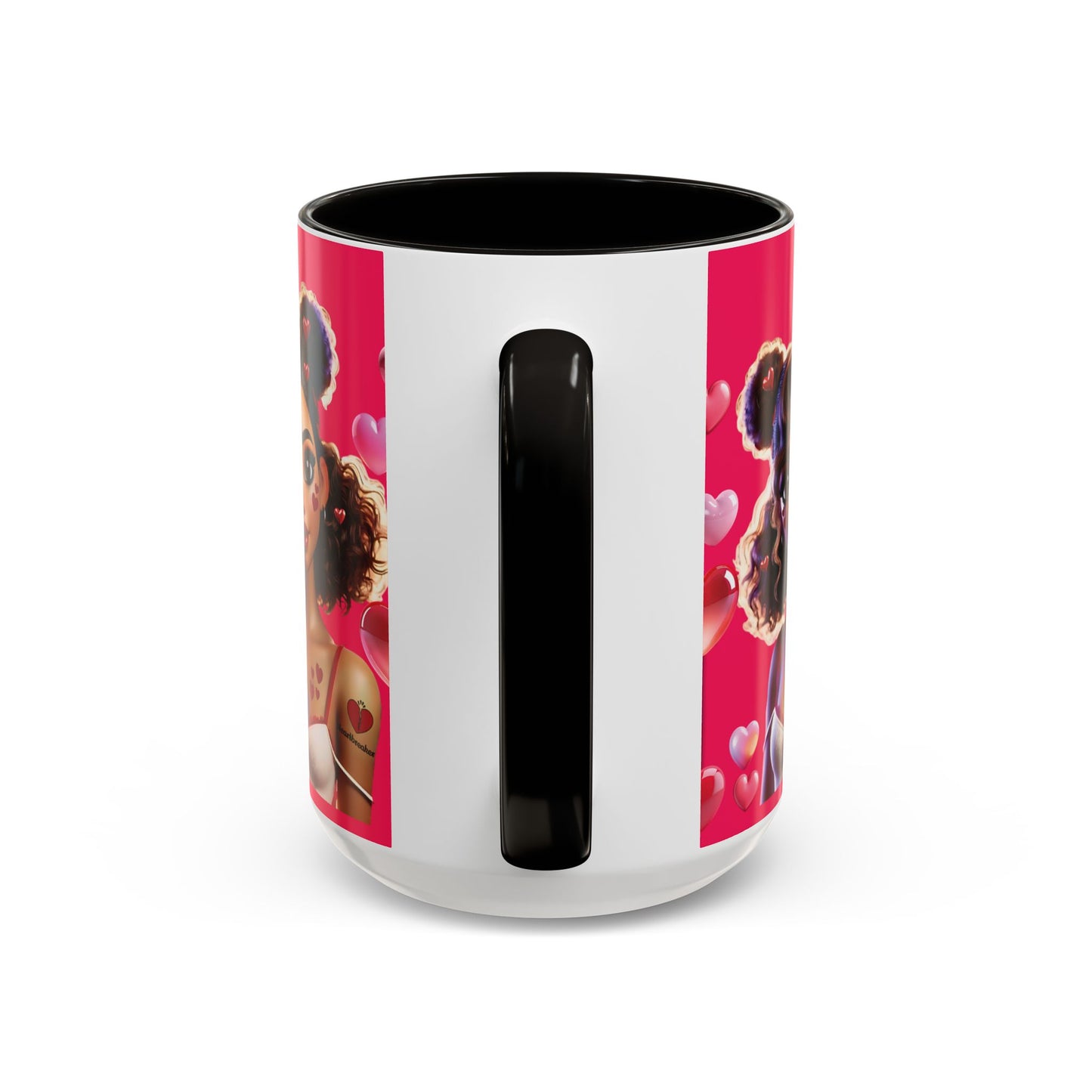 Heartbreaker 2 | Watermelon - Coffee Mug, two-tone, 15 oz (multiple handle colors)