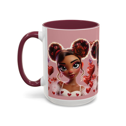 Heartbreaker 3| Cotton Candy - Coffee Mug, two-tone, 15 oz (multiple handle colors)