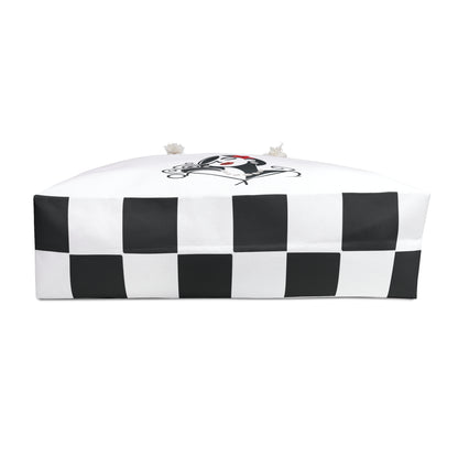 Pearls & Curls4 | White - Two-Sided Weekender Bag