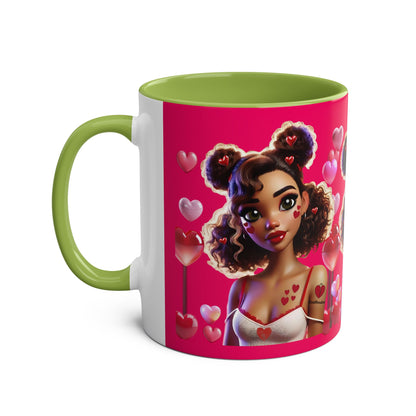 Heartbreaker 2 | Watermelon - Coffee Mug, two-tone (multiple handle colors)