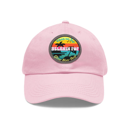Sandy Toes | Dad Cap - Melanin Pop with Leather Patch, various colors