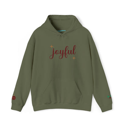 The Joyful Edit1 | Joyful Maroon Embroidered Hoodie (multiple colors)