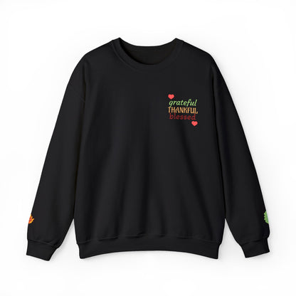 Harvest Haze | Grateful, THANKFUL, Blessed Fall Crewneck Sweatshirt (multiple colors)
