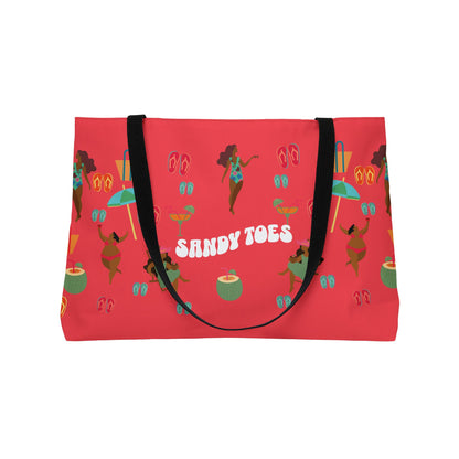 Sandy Toes | Weekender Tote Bag - Melon1 (two sides)