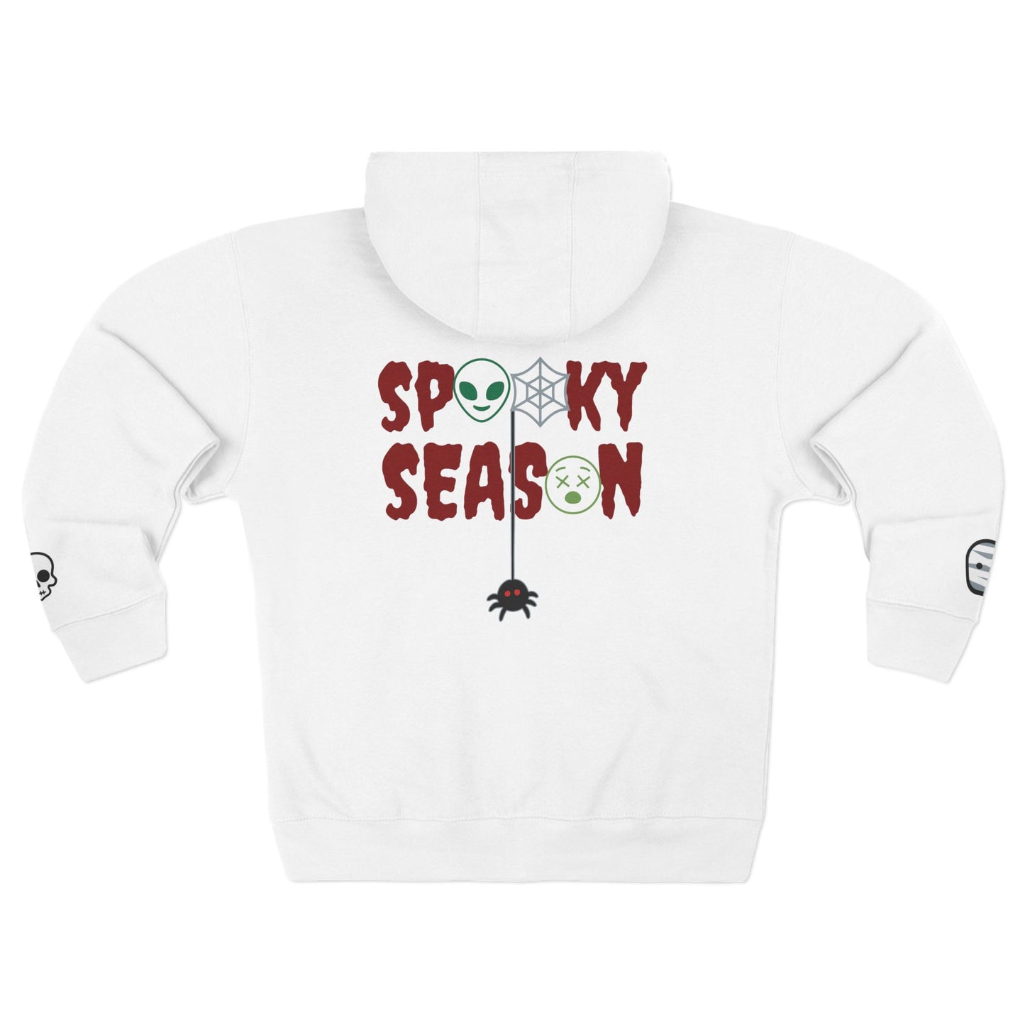 Harvest Haze | Spooky Season Gaphic Icons Zip Hoodie (front and back design)