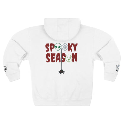 Harvest Haze | Spooky Season Gaphic Icons Zip Hoodie (front and back design)