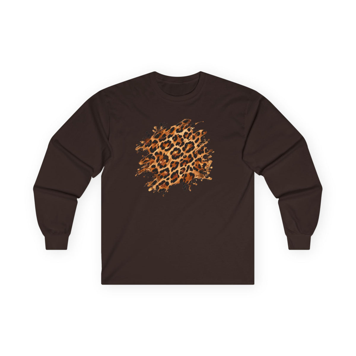 Leopard | Leopard Skin Abstract Long Sleeve Tee