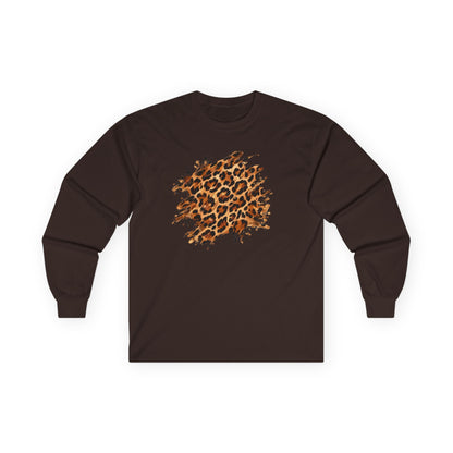 Leopard | Leopard Skin Abstract Long Sleeve Tee