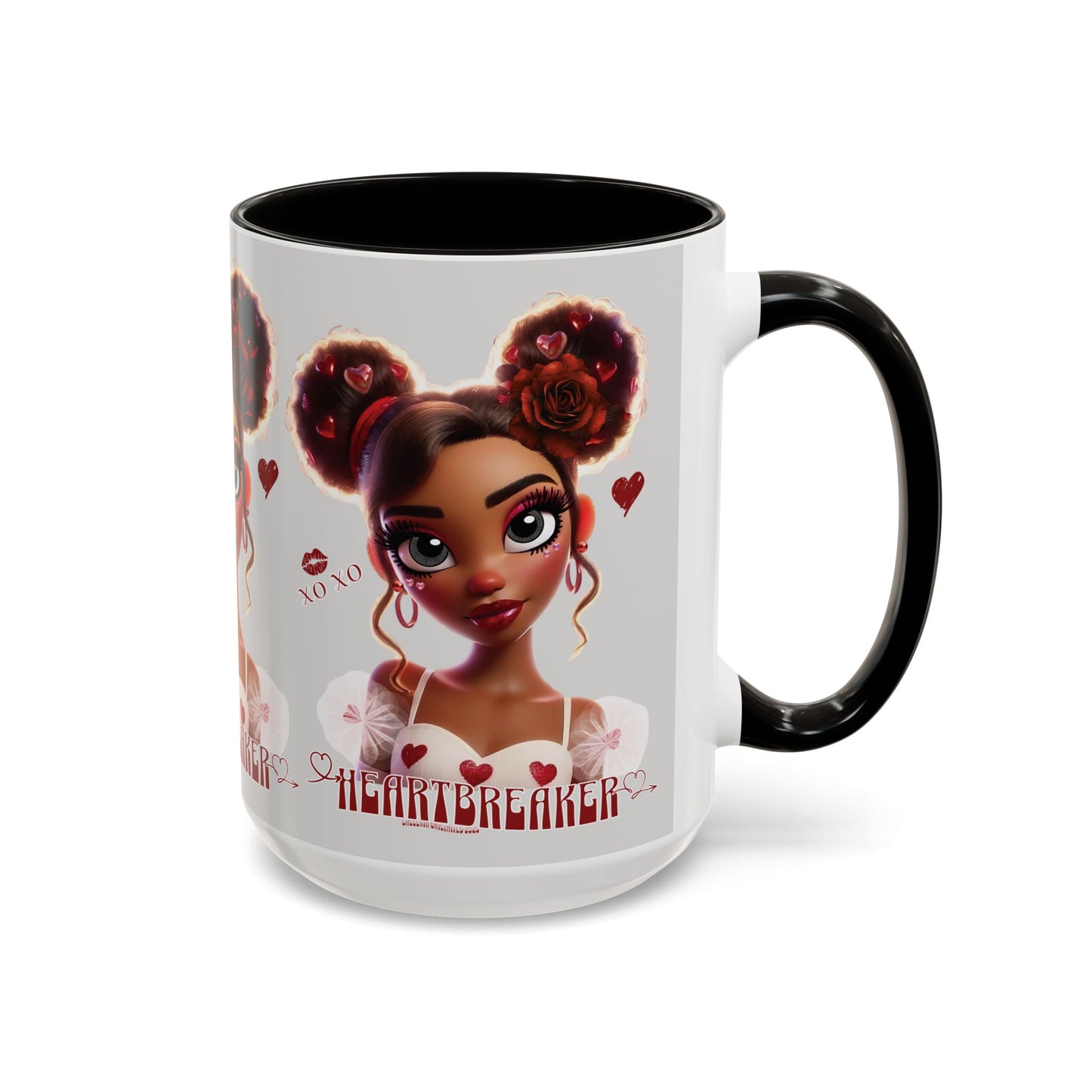 Heartbreaker 3| Ice - Coffee Mug, two-tone, 15 oz (multiple handle colors)