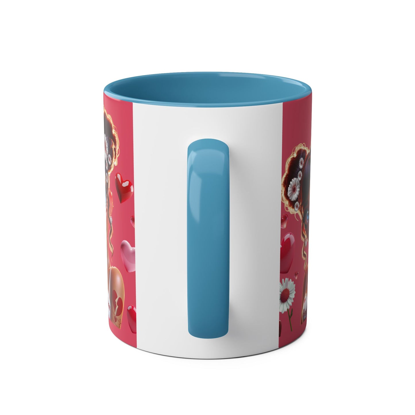 Heartbreaker 1 | Raspberry - Coffee Mug, two-tone (multiple handle colors)