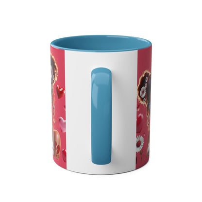 Heartbreaker 1 | Raspberry - Coffee Mug, two-tone (multiple handle colors)