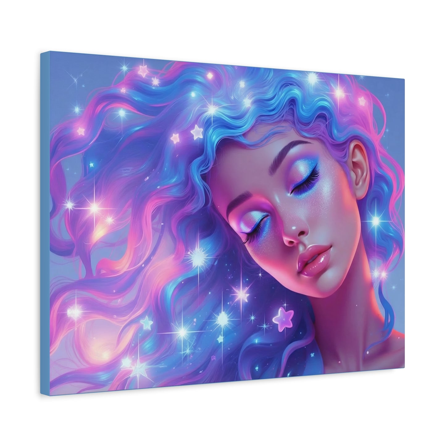 Winter Fantasy1 | Dreamy Starry Muse, Matte Canvas Print