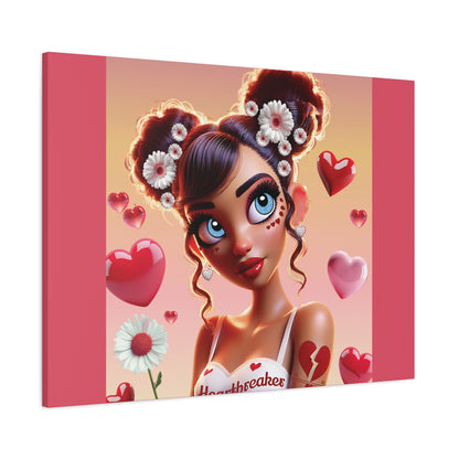 Heartbreaker 1 | Raspberry - Canvas Print, matte (multiple sizes)